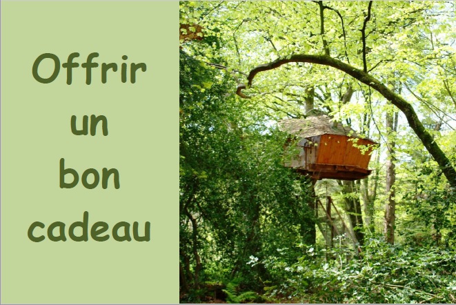 Bon cadeau Passion 2 pers 165 Euros Cabane dans les arbres ou